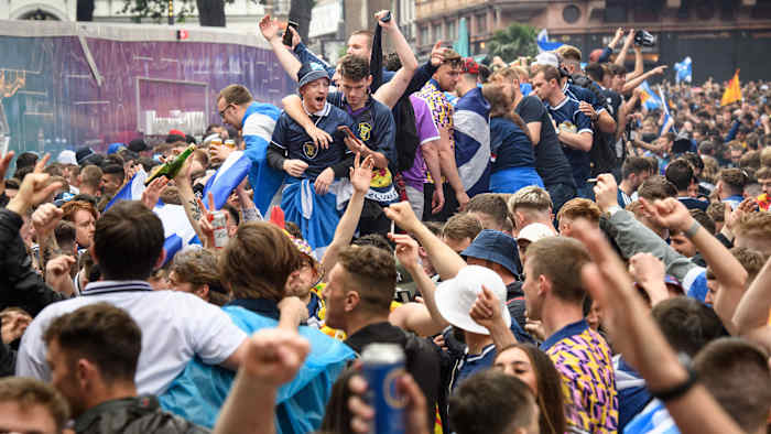 Scotland fans in England for Euro 2020